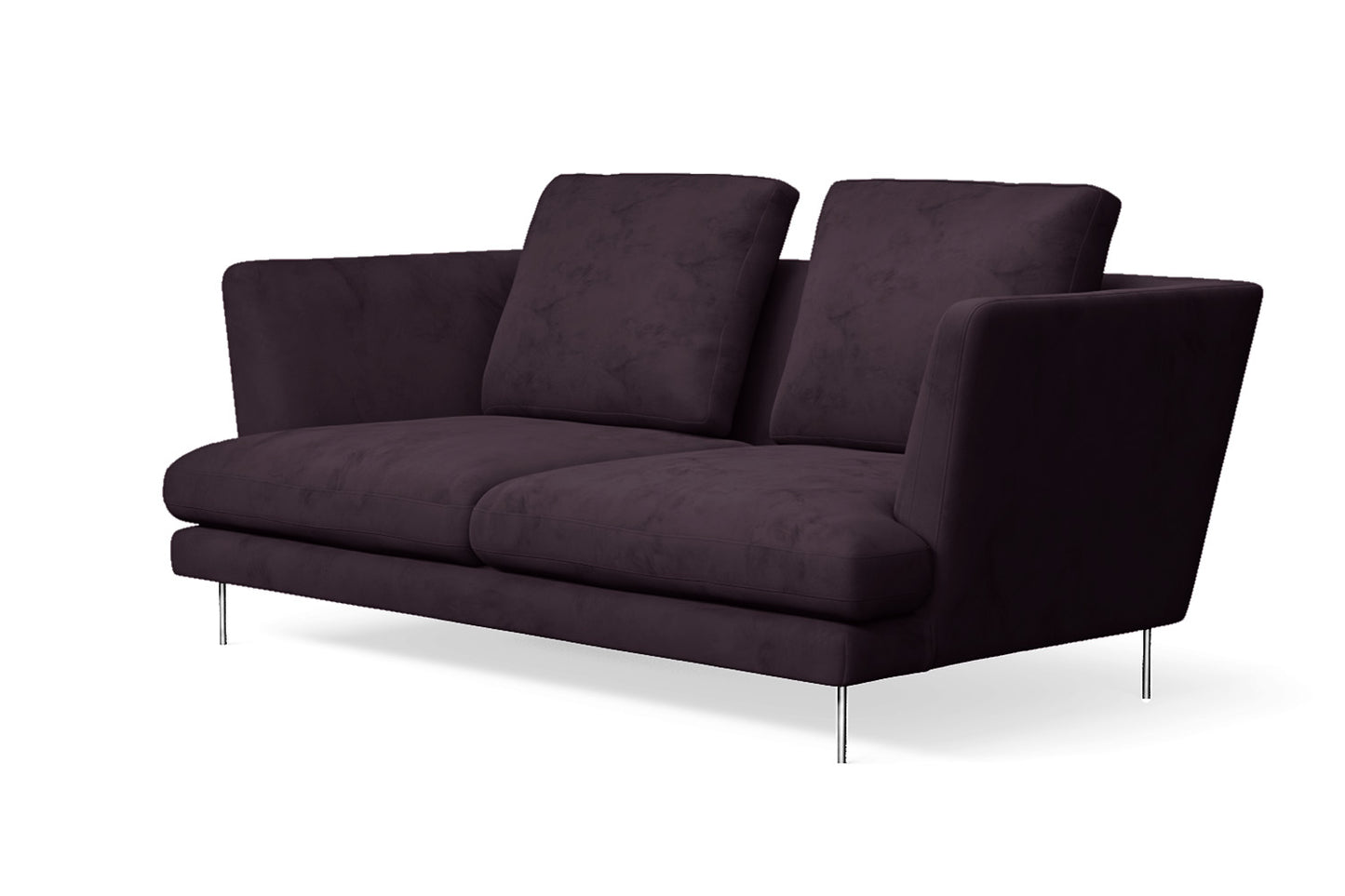 Faenza 2 Seater Sofa Purple Velvet