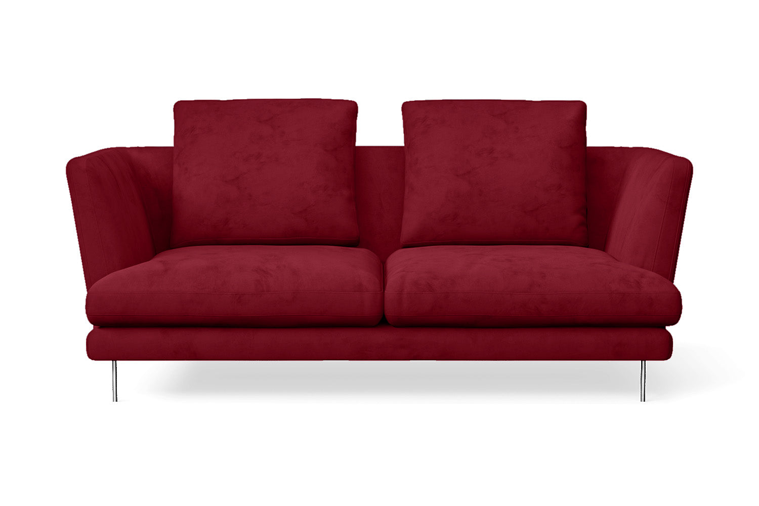 Faenza 2 Seater Sofa Red Velvet