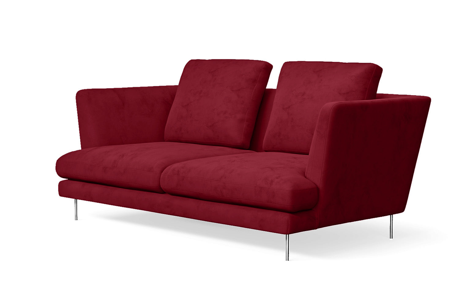 Faenza 2 Seater Sofa Red Velvet