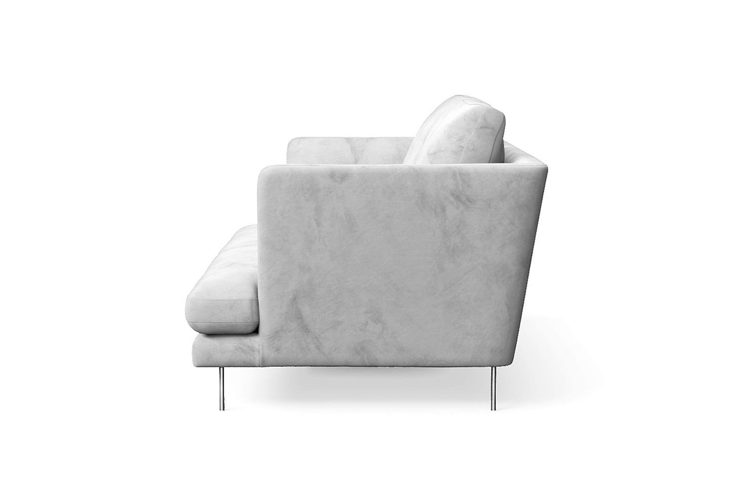 Faenza 2 Seater Sofa White Velvet