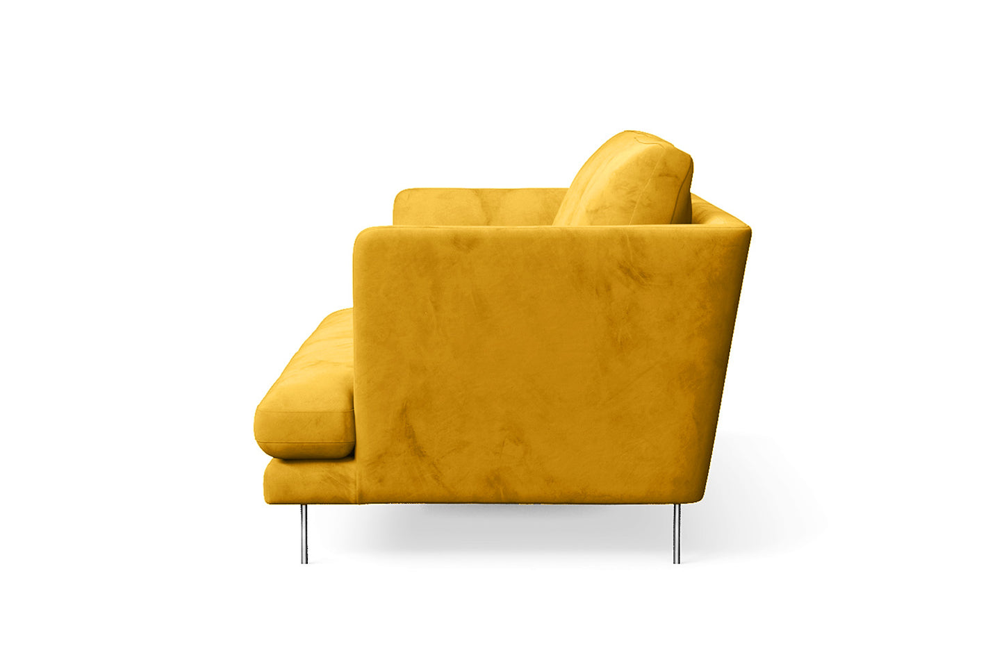 Faenza 2 Seater Sofa Yellow Velvet