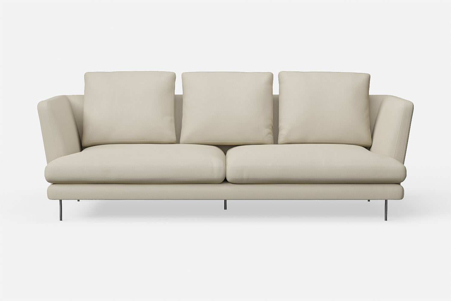 Faenza 3 Seater Sofa Cream Leather