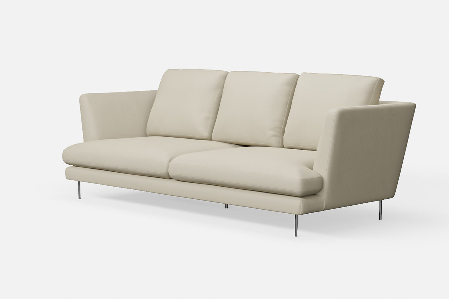 Faenza 3 Seater Sofa Cream Leather