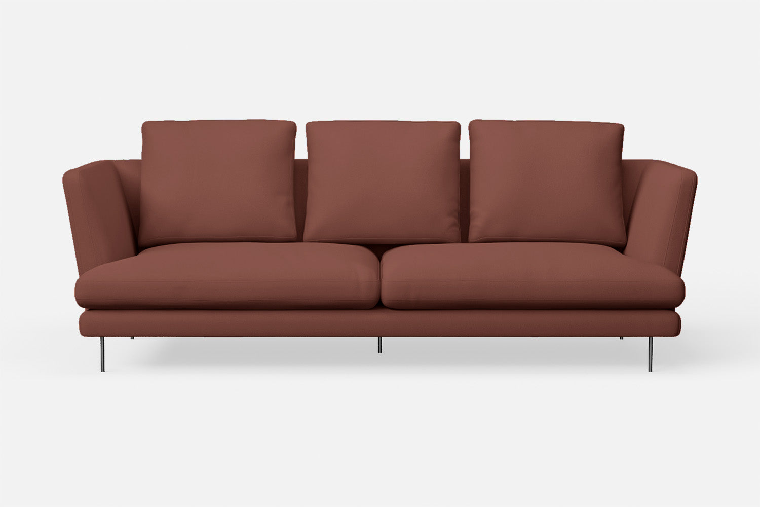 Faenza 3 Seater Sofa Mauve Leather