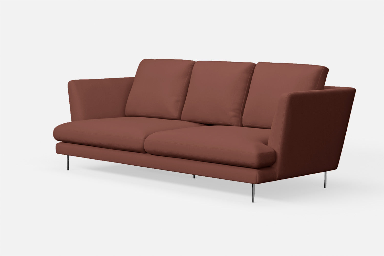 Faenza 3 Seater Sofa Mauve Leather