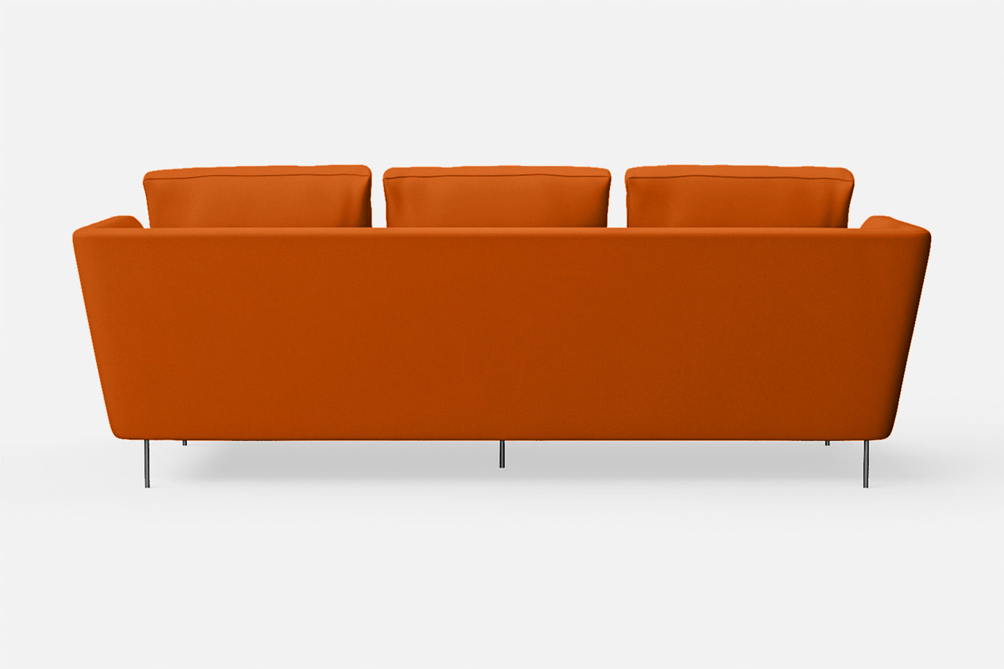 Faenza 3 Seater Sofa Orange Leather