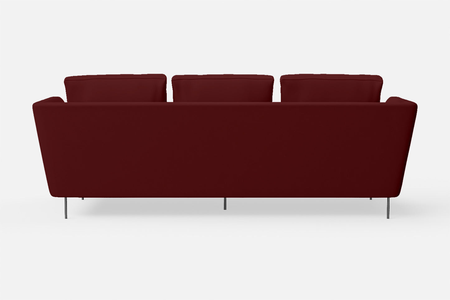 Faenza 3 Seater Sofa Red Leather