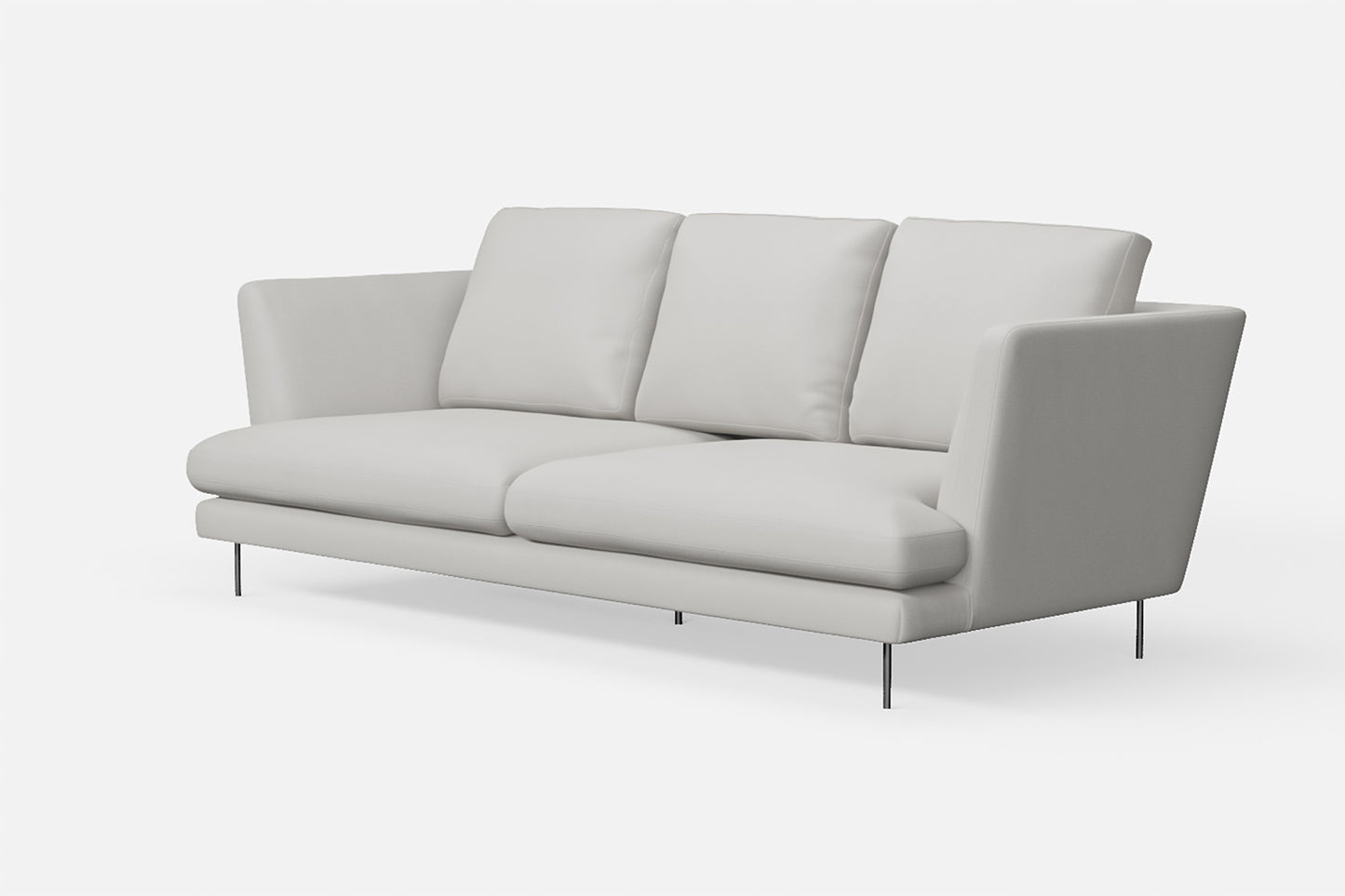 Faenza 3 Seater Sofa White Leather