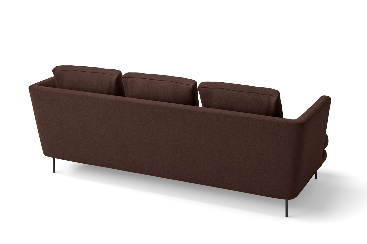 Faenza 3 Seater Sofa Coffee Brown Linen Fabric