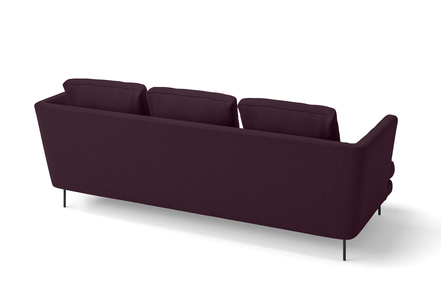 Faenza 3 Seater Sofa Purple Linen Fabric