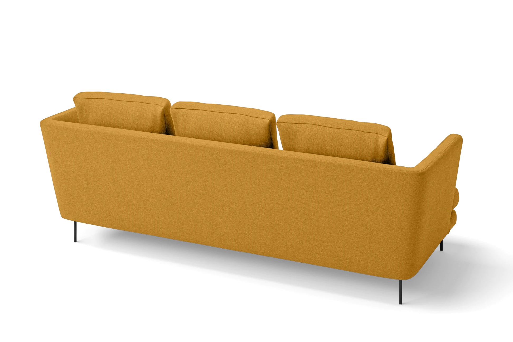 Faenza 3 Seater Sofa Yellow Linen Fabric