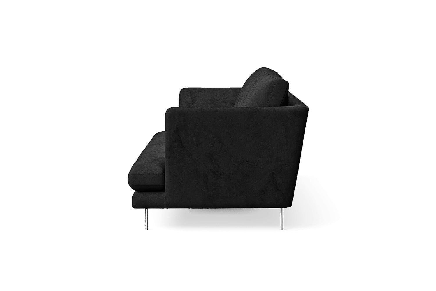 Faenza 3 Seater Sofa Black Velvet