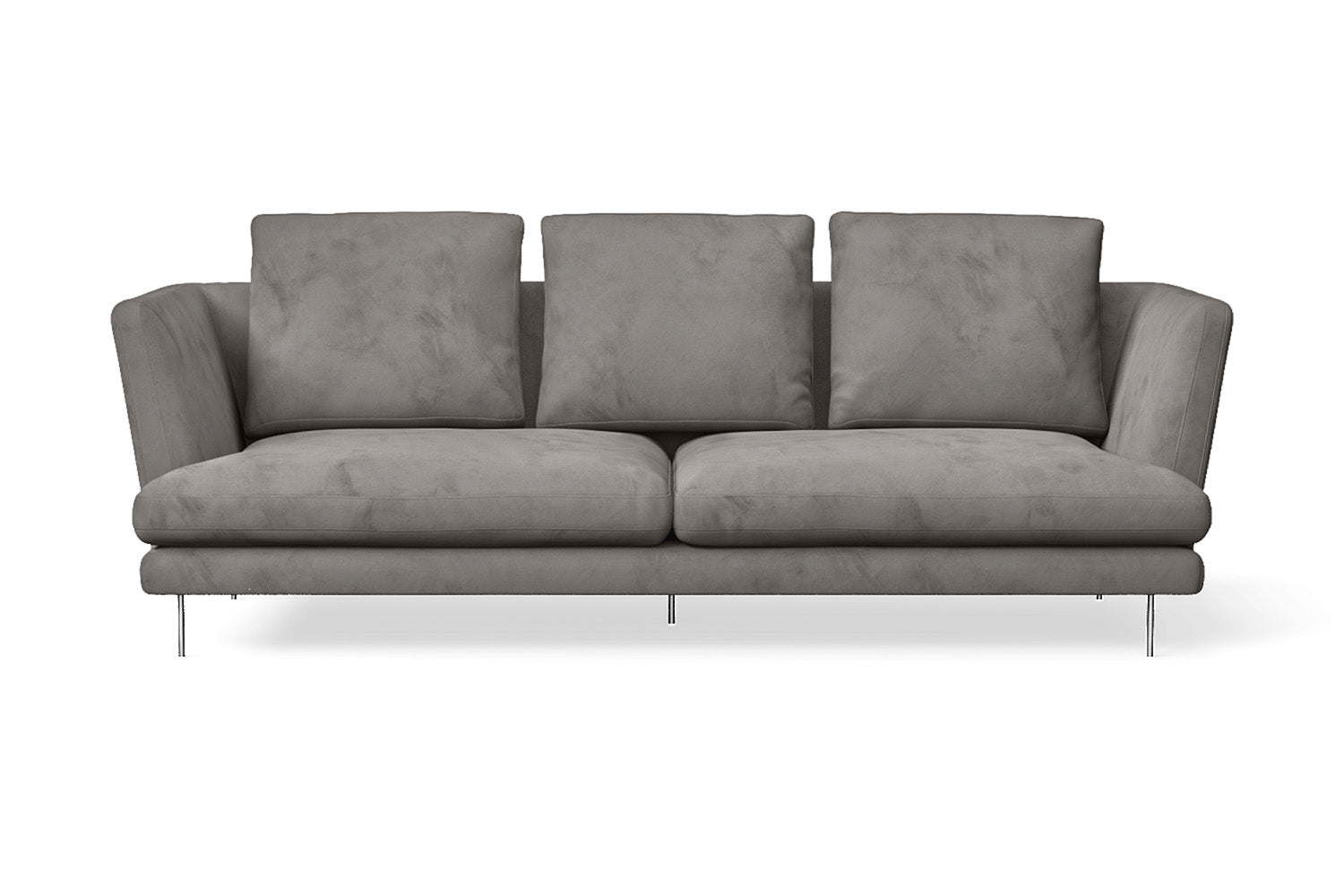 Faenza 3 Seater Sofa Grey Velvet