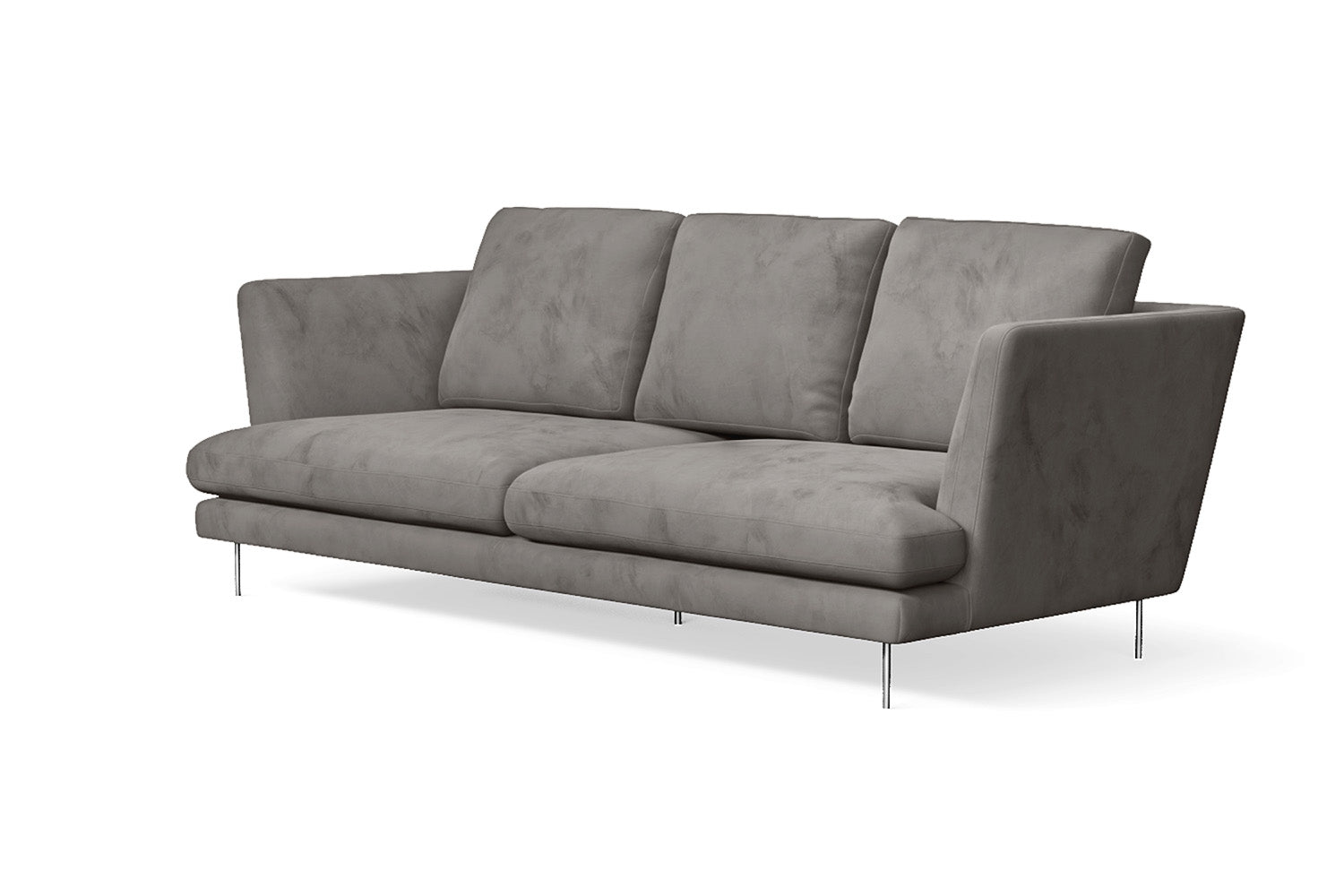 Faenza 3 Seater Sofa Grey Velvet