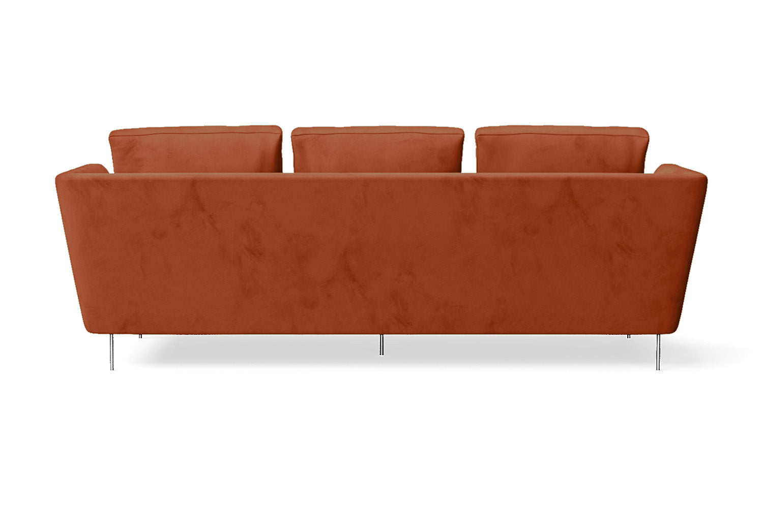 Faenza 3 Seater Sofa Orange Velvet