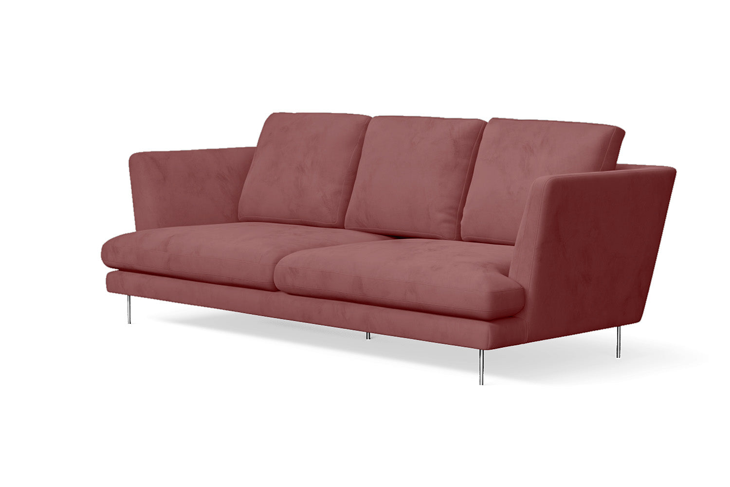 Faenza 3 Seater Sofa Pink Velvet