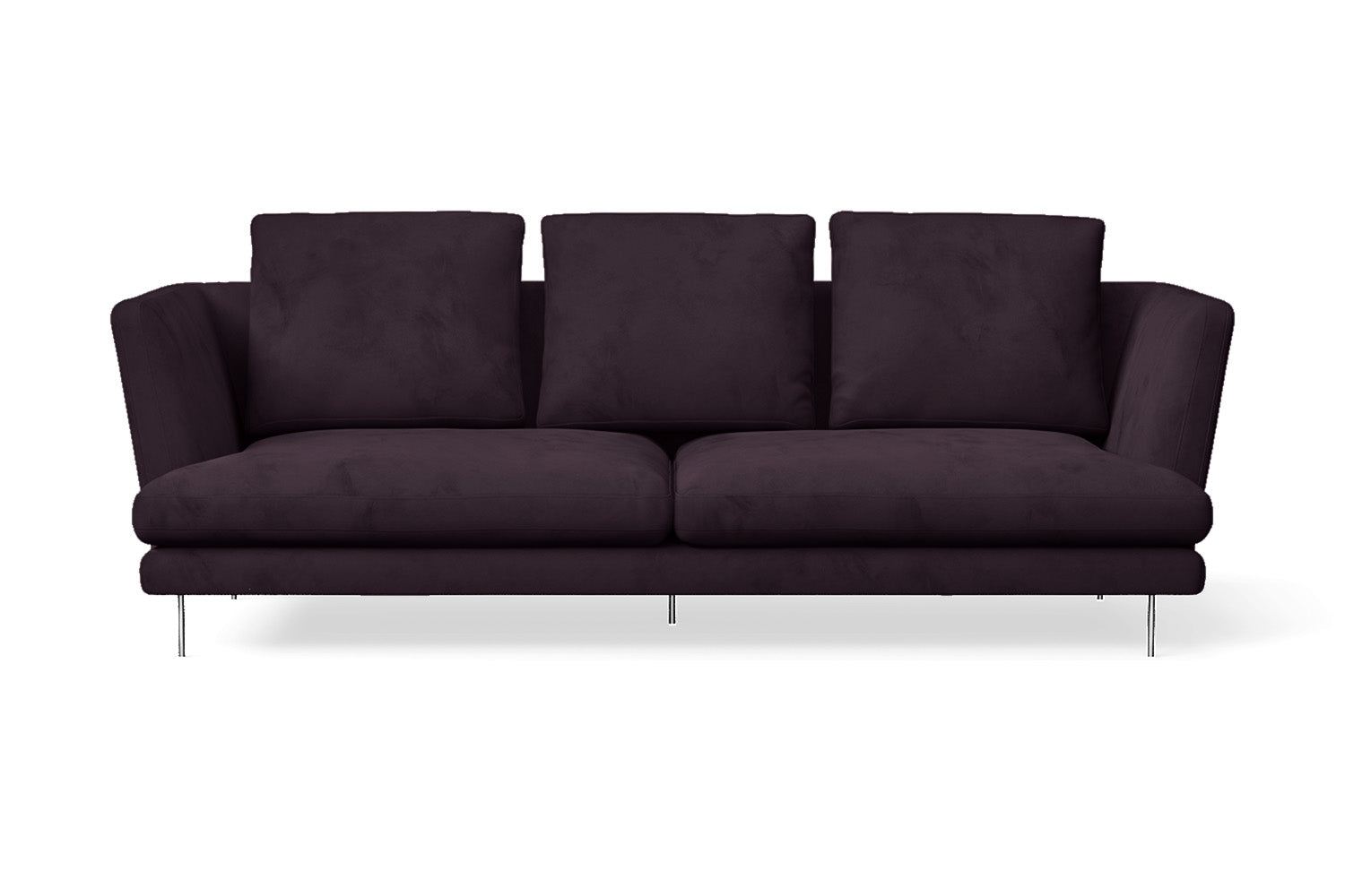 Faenza 3 Seater Sofa Purple Velvet