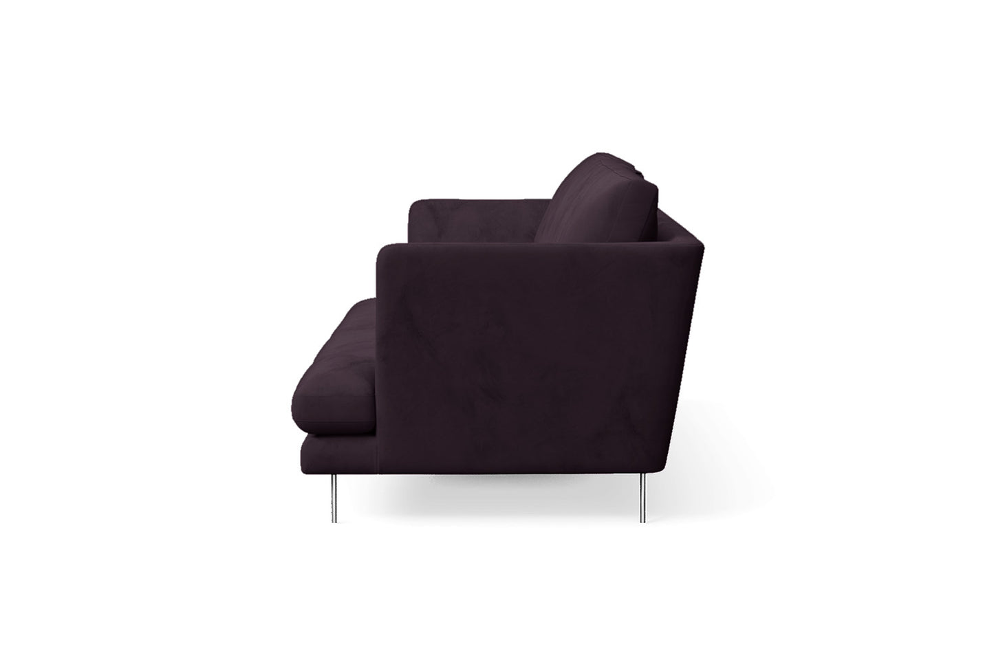 Faenza 3 Seater Sofa Purple Velvet