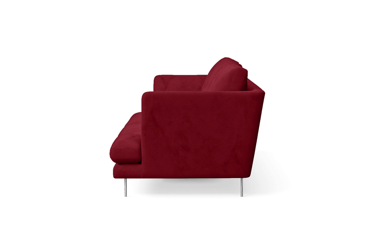 Faenza 3 Seater Sofa Red Velvet