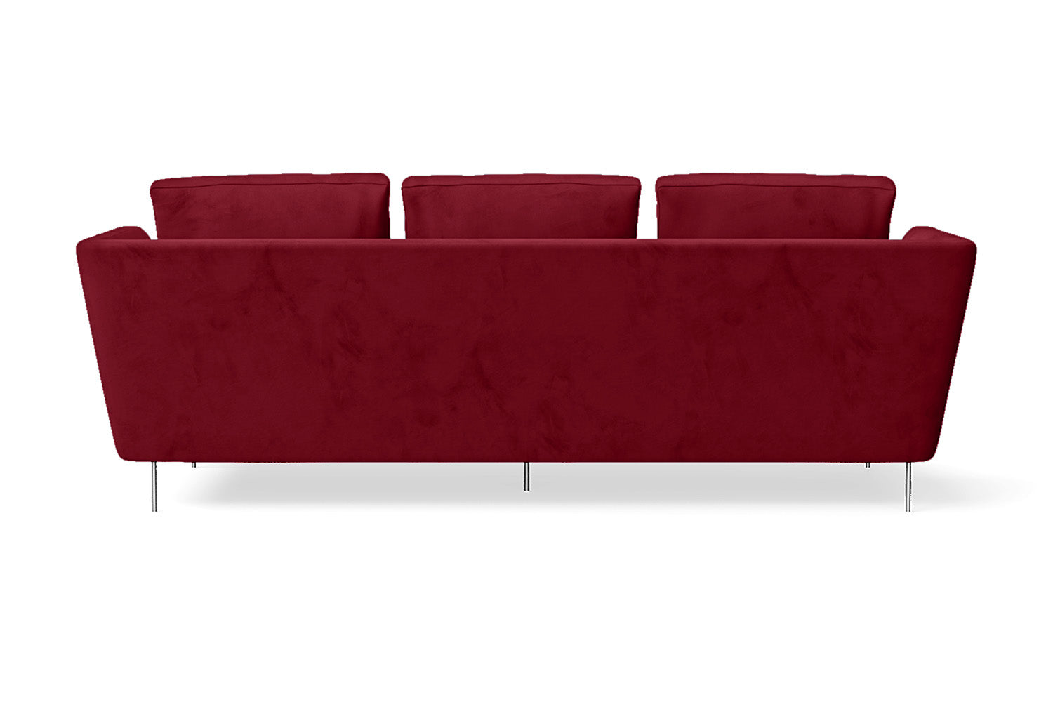 Faenza 3 Seater Sofa Red Velvet