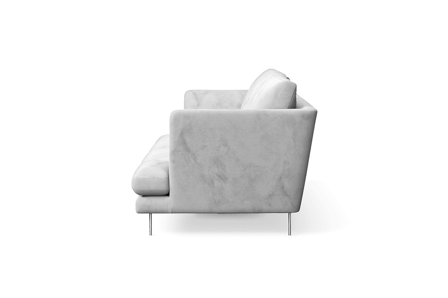 Faenza 3 Seater Sofa White Velvet