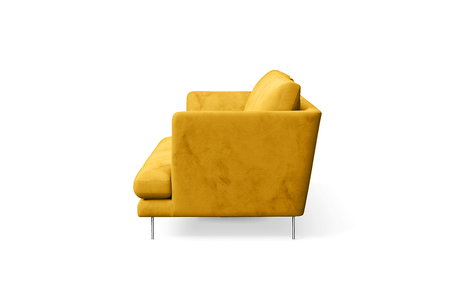 Faenza 3 Seater Sofa Yellow Velvet