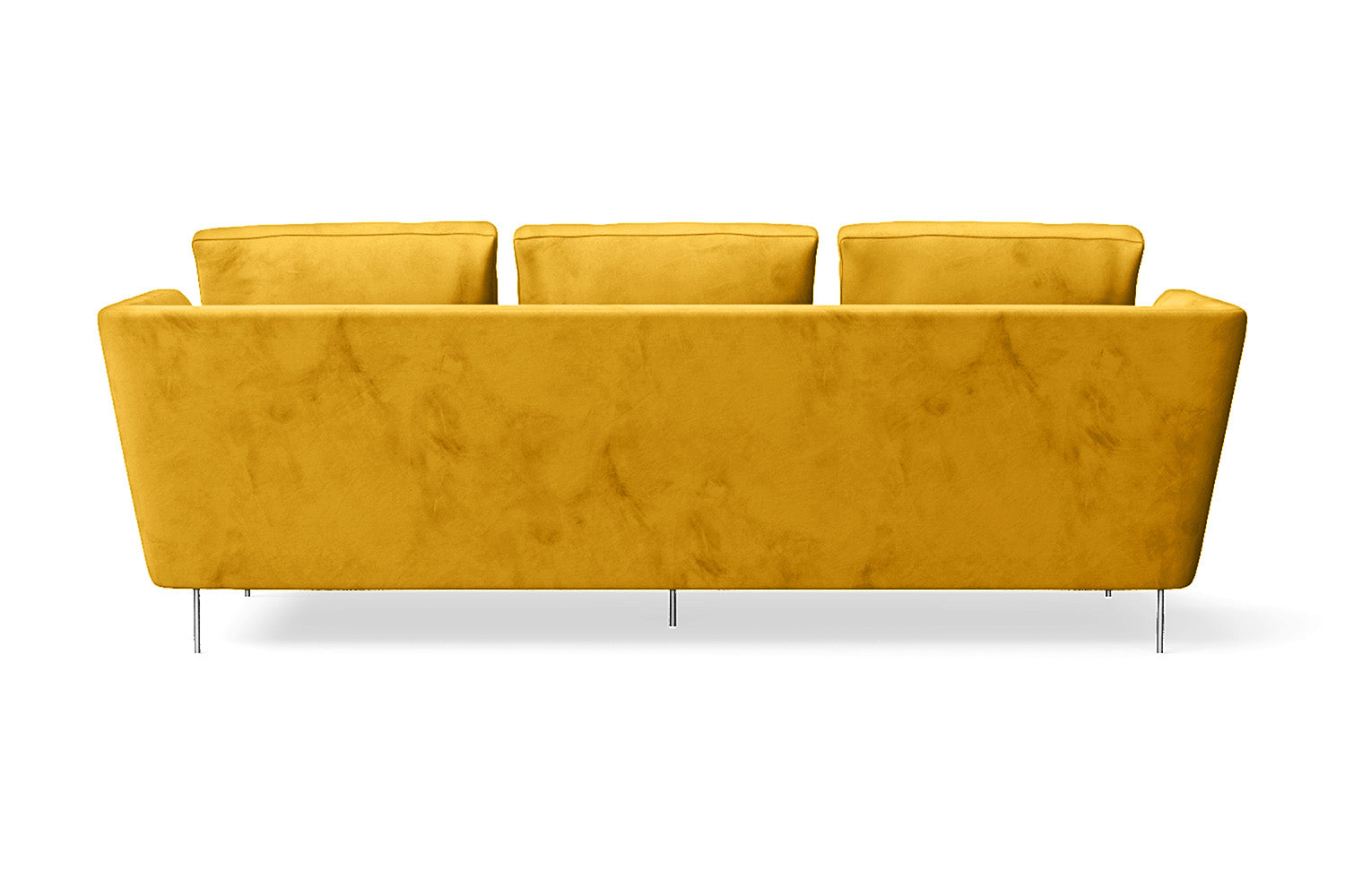 Faenza 3 Seater Sofa Yellow Velvet