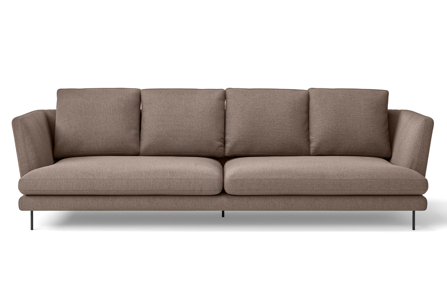 Faenza 4 Seater Sofa Caramel Linen Fabric