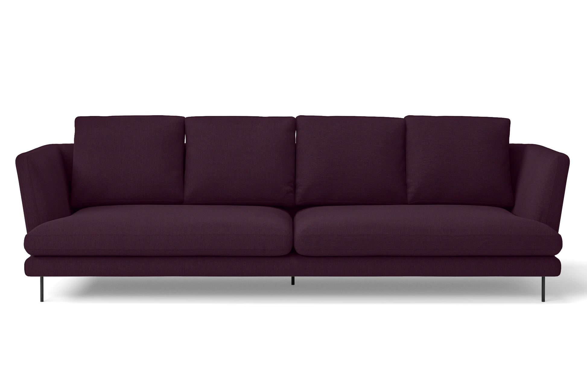 Faenza 4 Seater Sofa Purple Linen Fabric