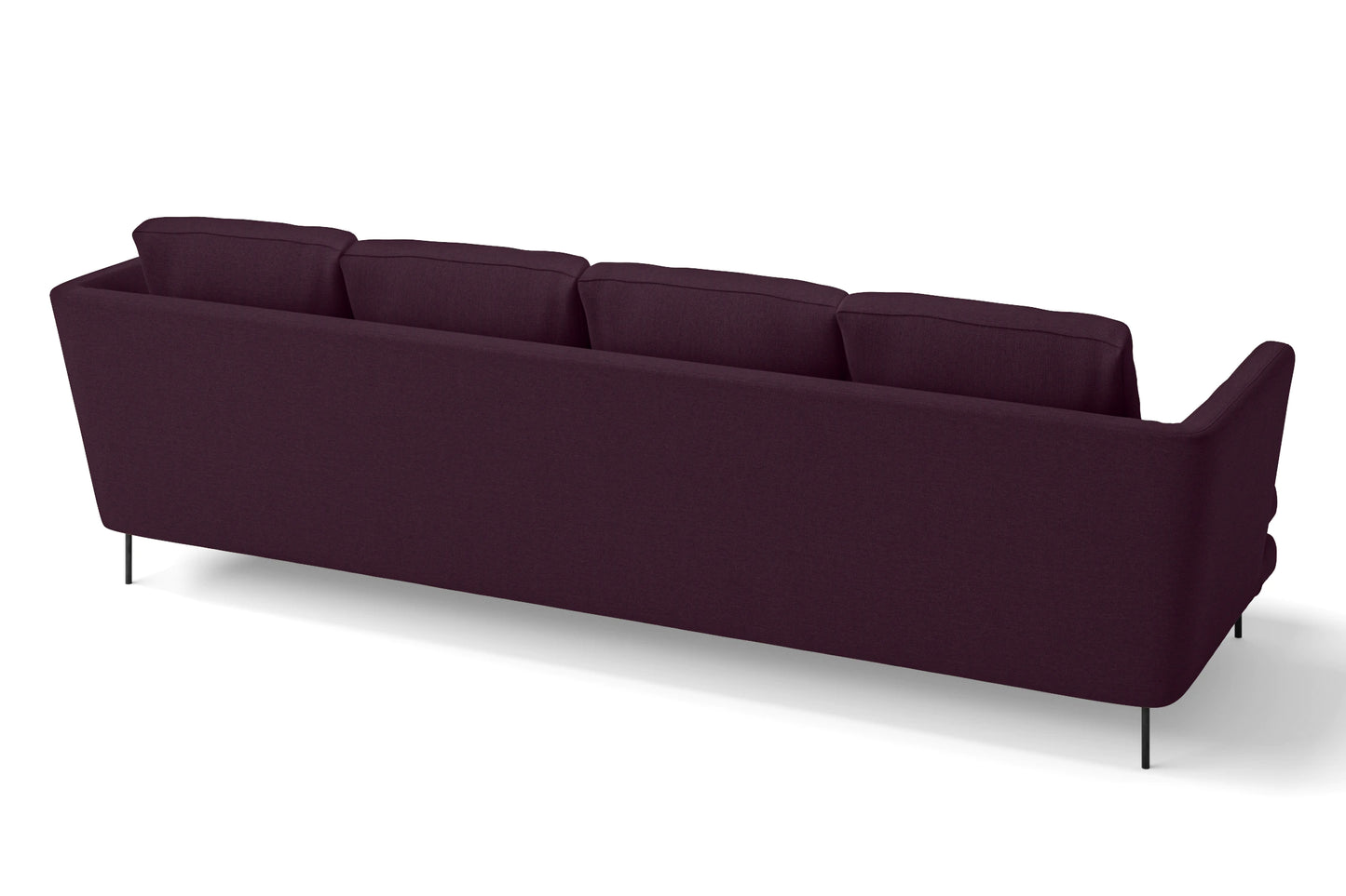 Faenza 4 Seater Sofa Purple Linen Fabric