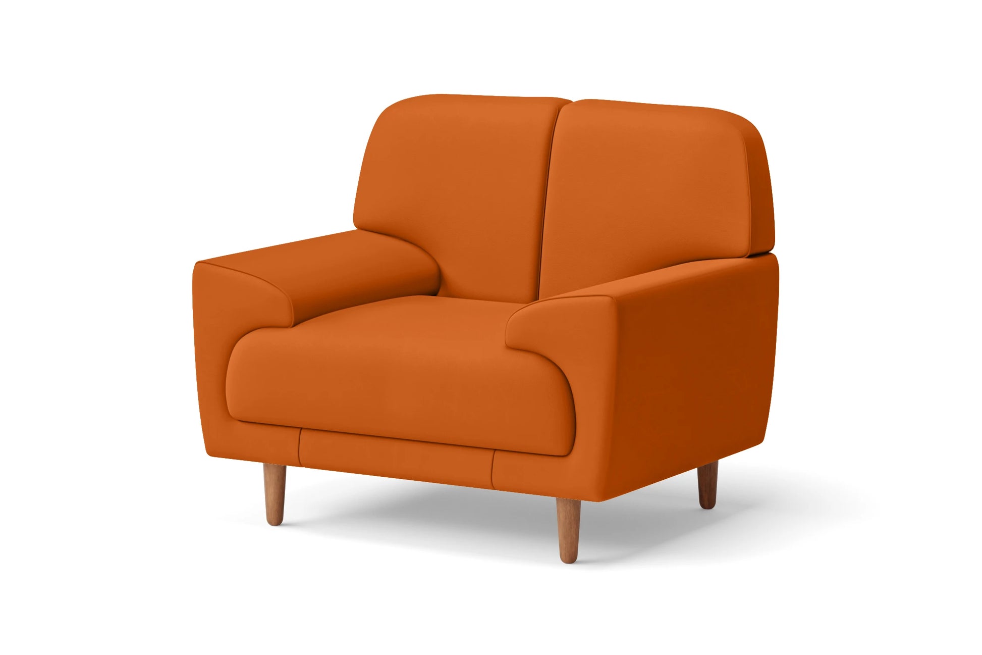 Ferrara Armchair Orange Leather