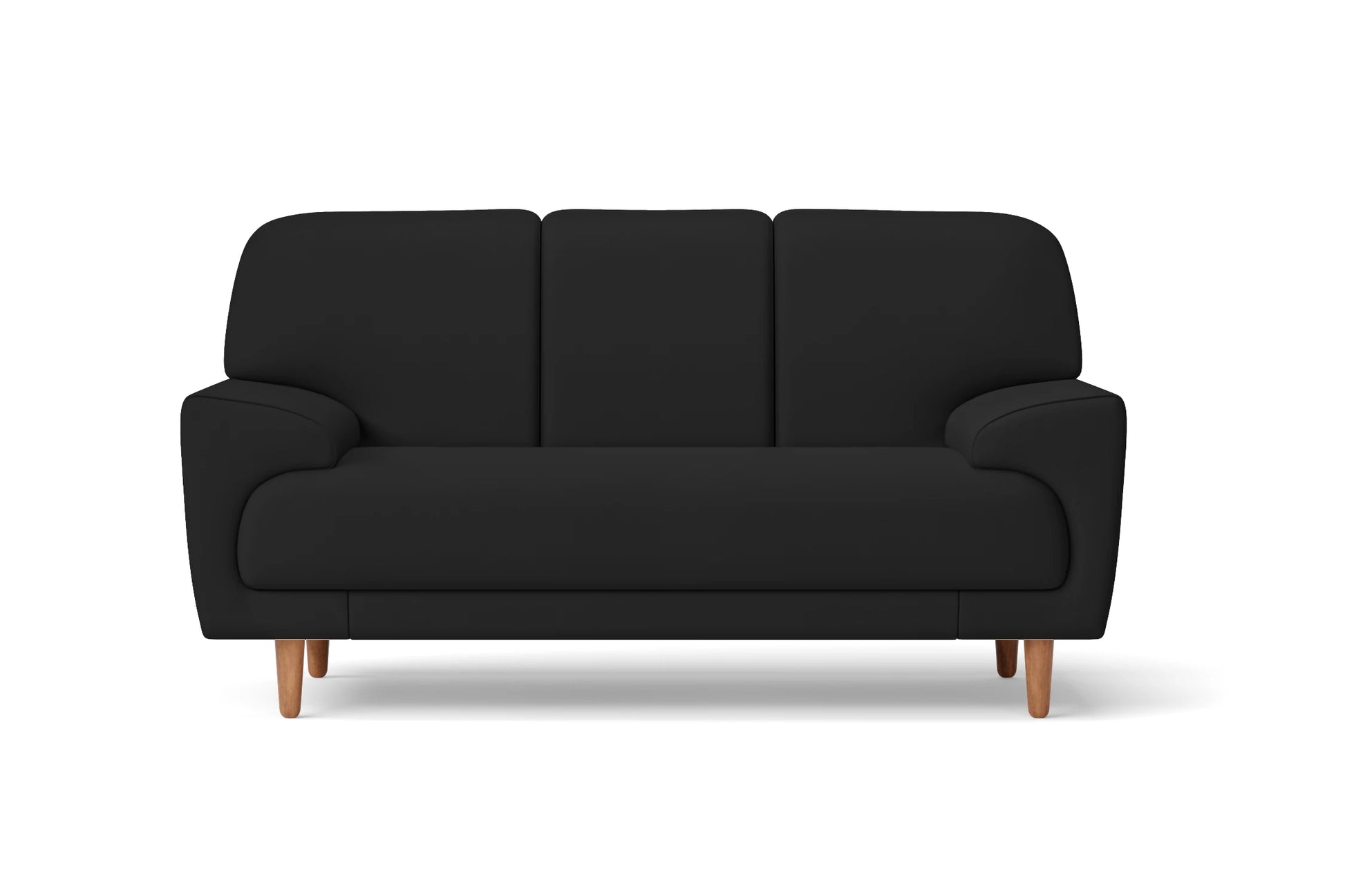 Ferrara 2 Seater Sofa Black Leather