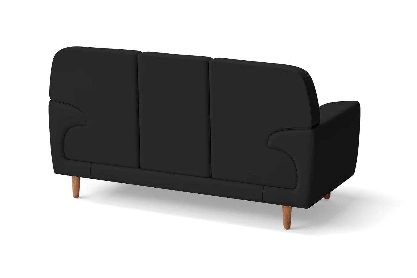 Ferrara 2 Seater Sofa Black Leather