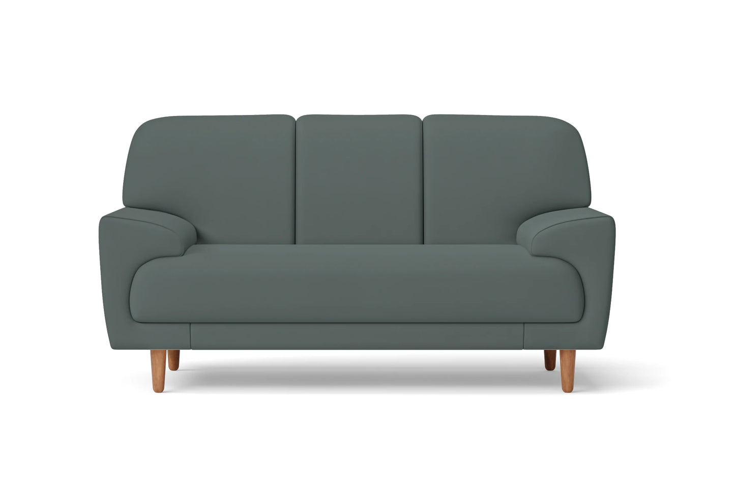 Ferrara 2 Seater Sofa Dusky Turquoise Leather