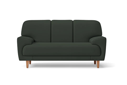 Ferrara 2 Seater Sofa Green Leather