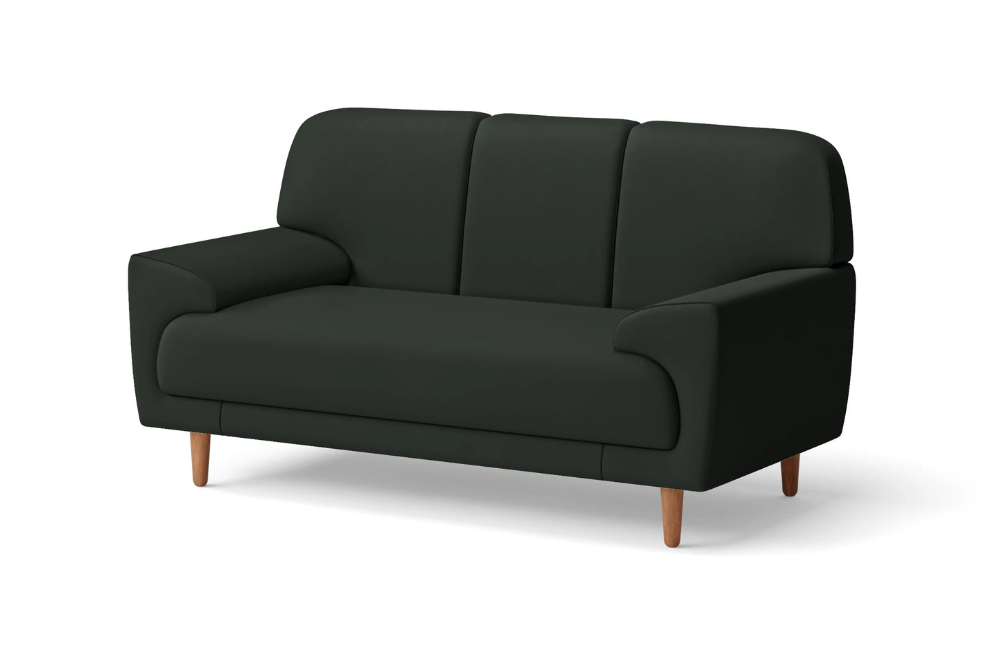 Ferrara 2 Seater Sofa Green Leather