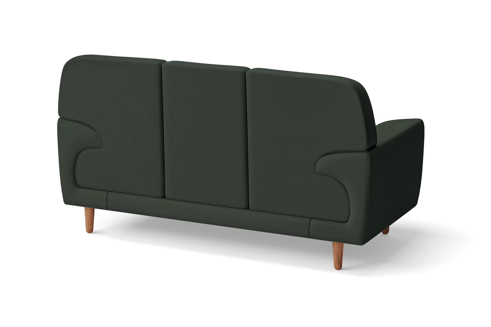 Ferrara 2 Seater Sofa Green Leather