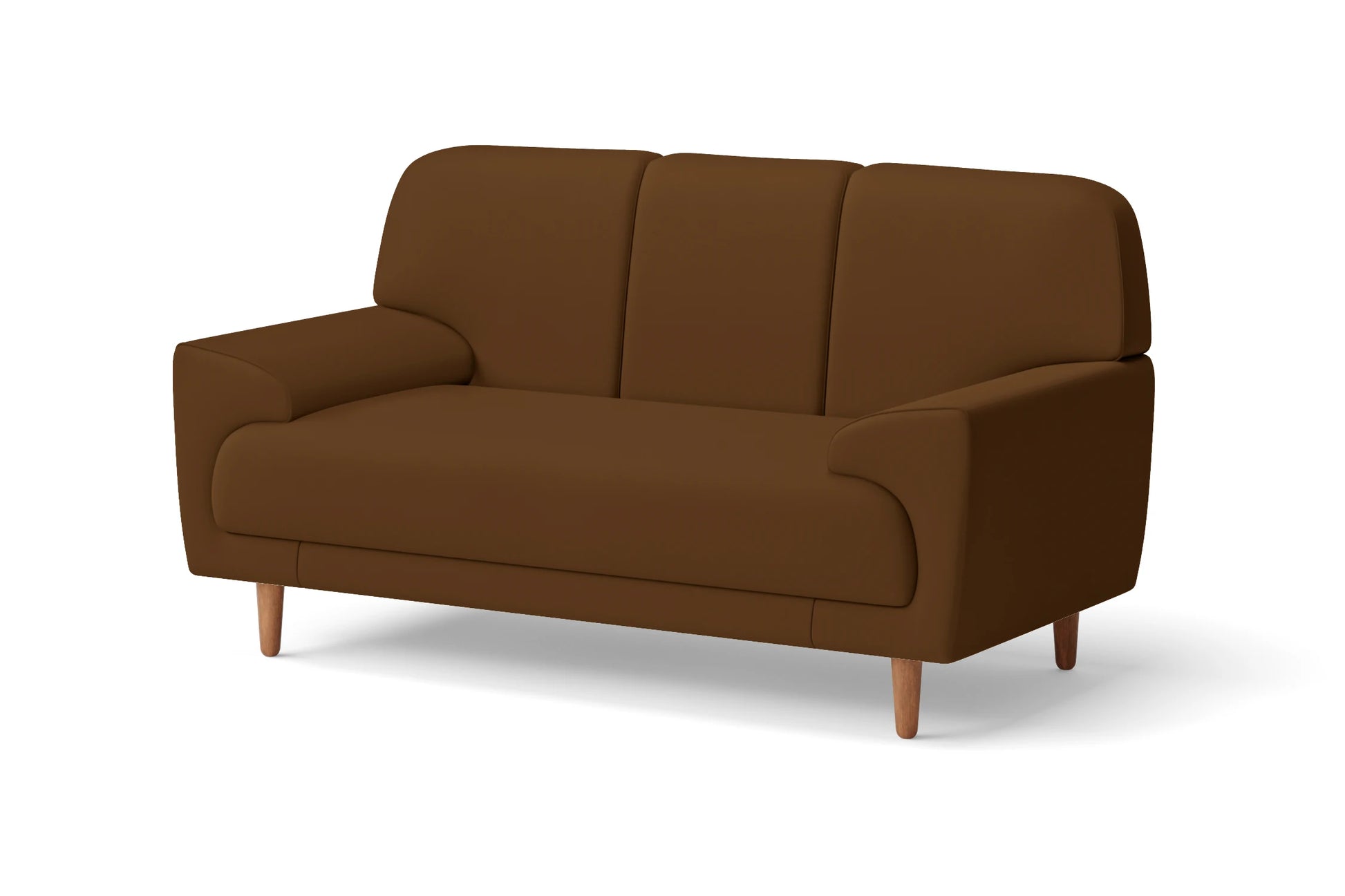 Ferrara 2 Seater Sofa Walnut Brown Leather