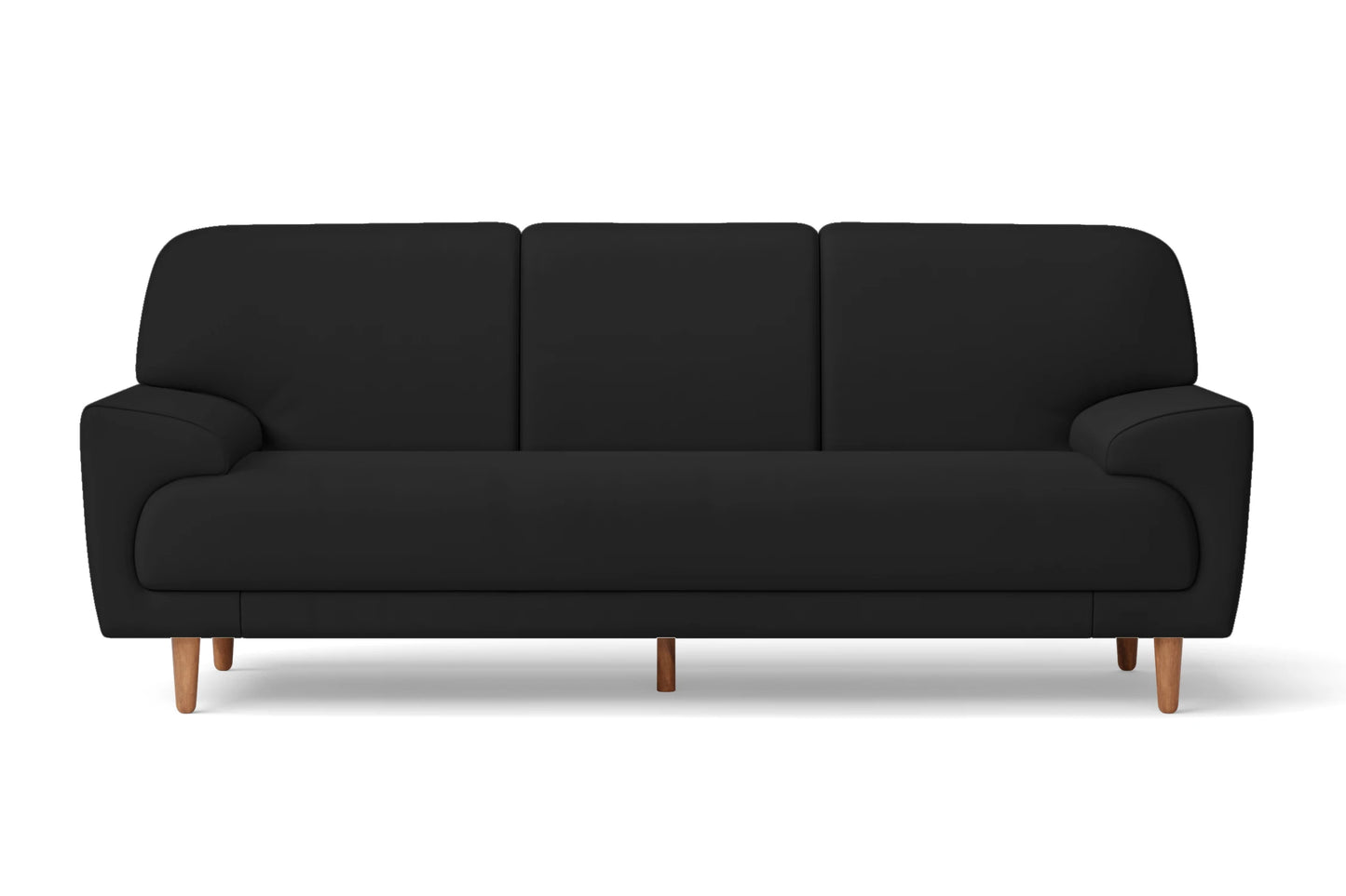 Ferrara 3 Seater Sofa Black Leather