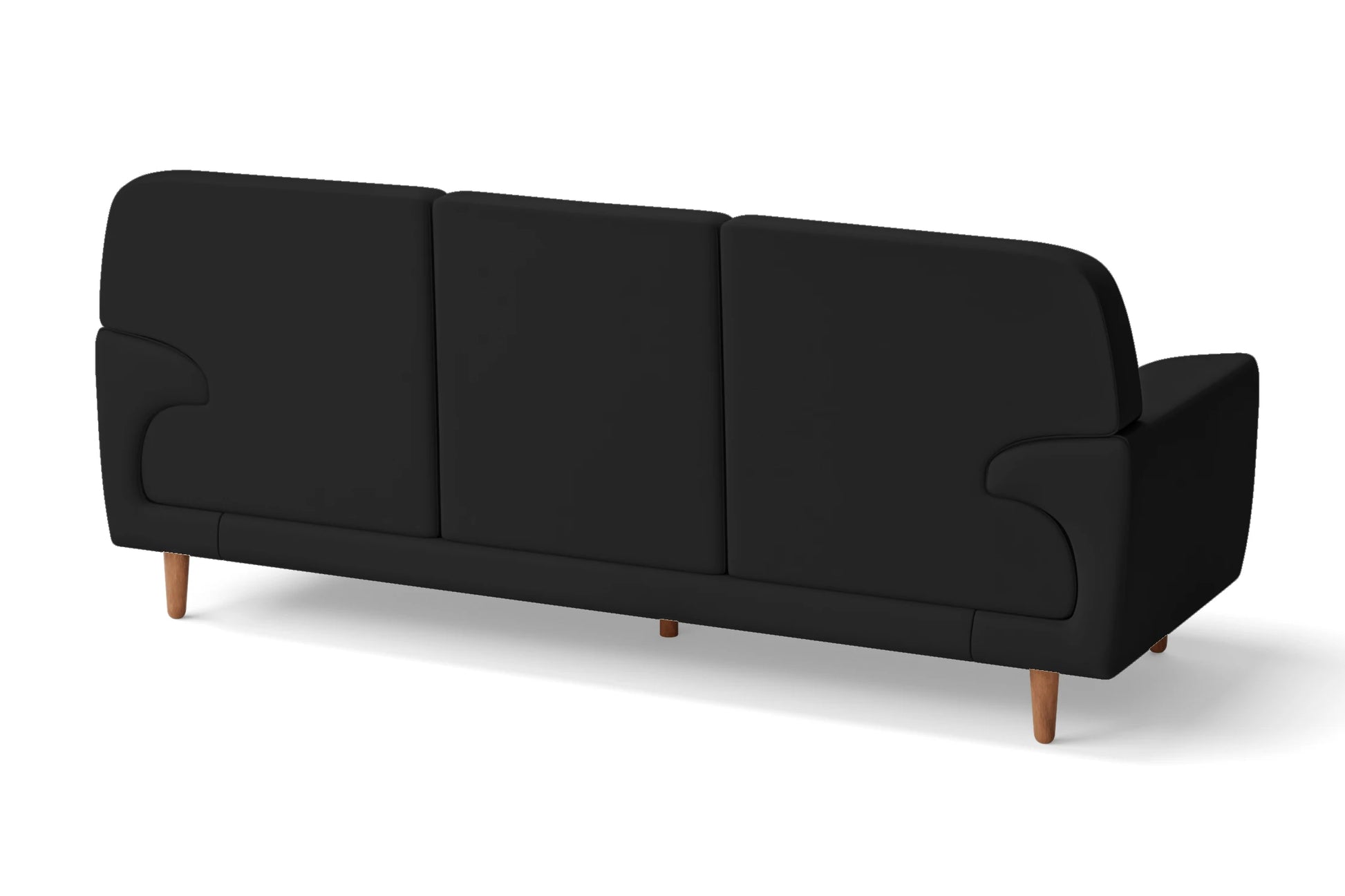 Ferrara 3 Seater Sofa Black Leather