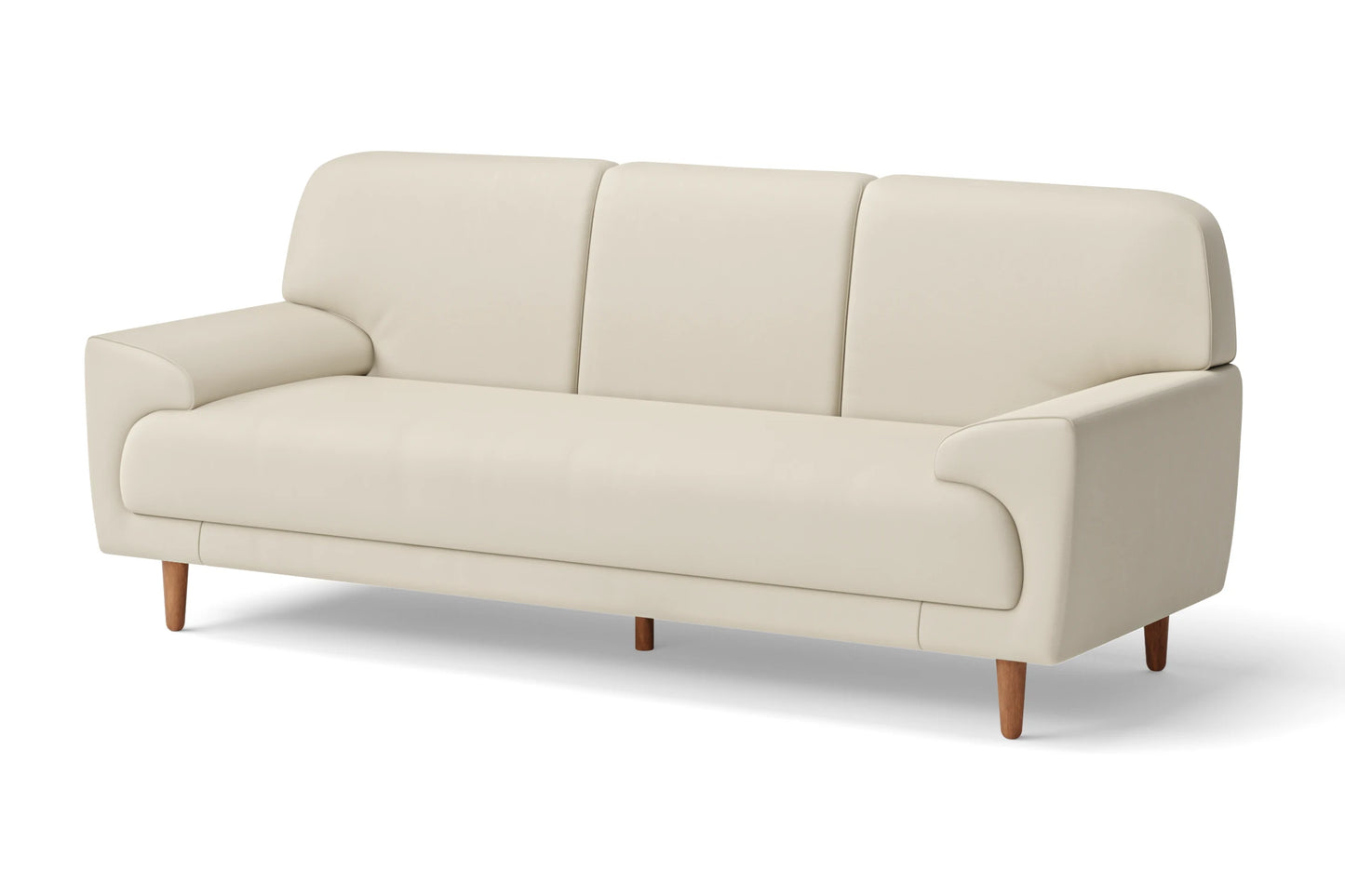 Ferrara 3 Seater Sofa Cream Leather