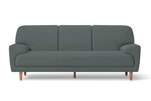 Ferrara 3 Seater Sofa Dusky Turquoise Leather