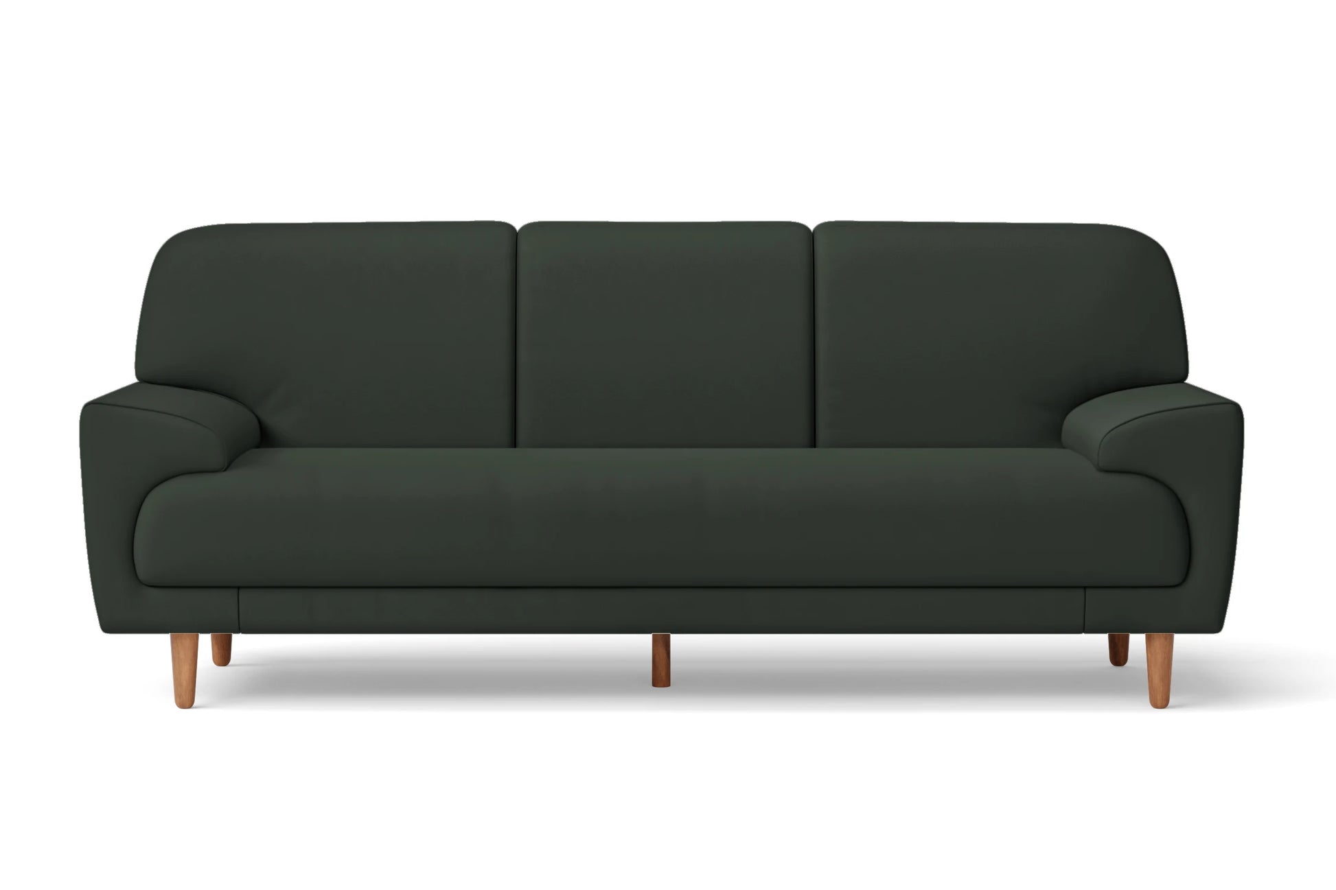 Ferrara 3 Seater Sofa Green Leather