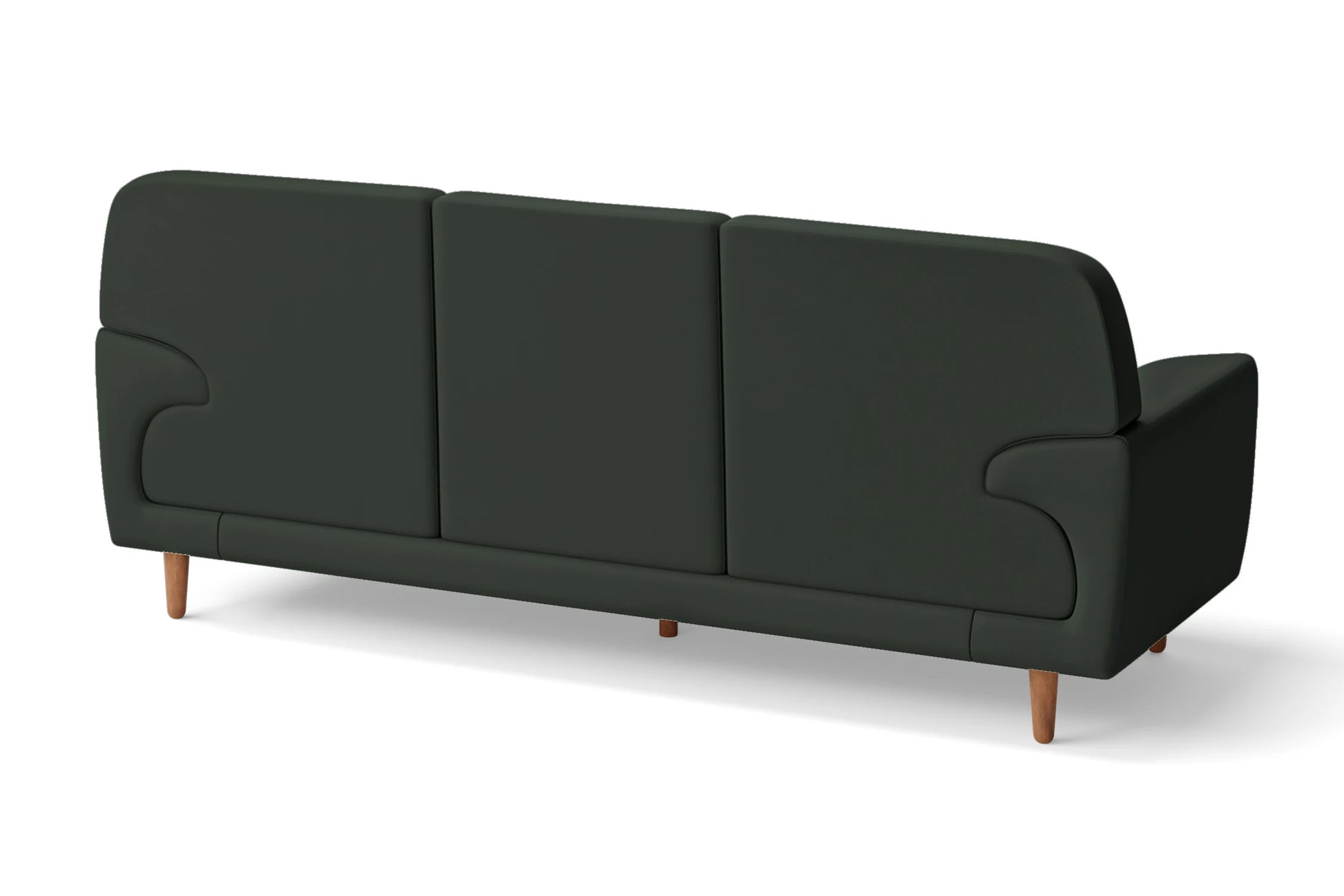 Ferrara 3 Seater Sofa Green Leather