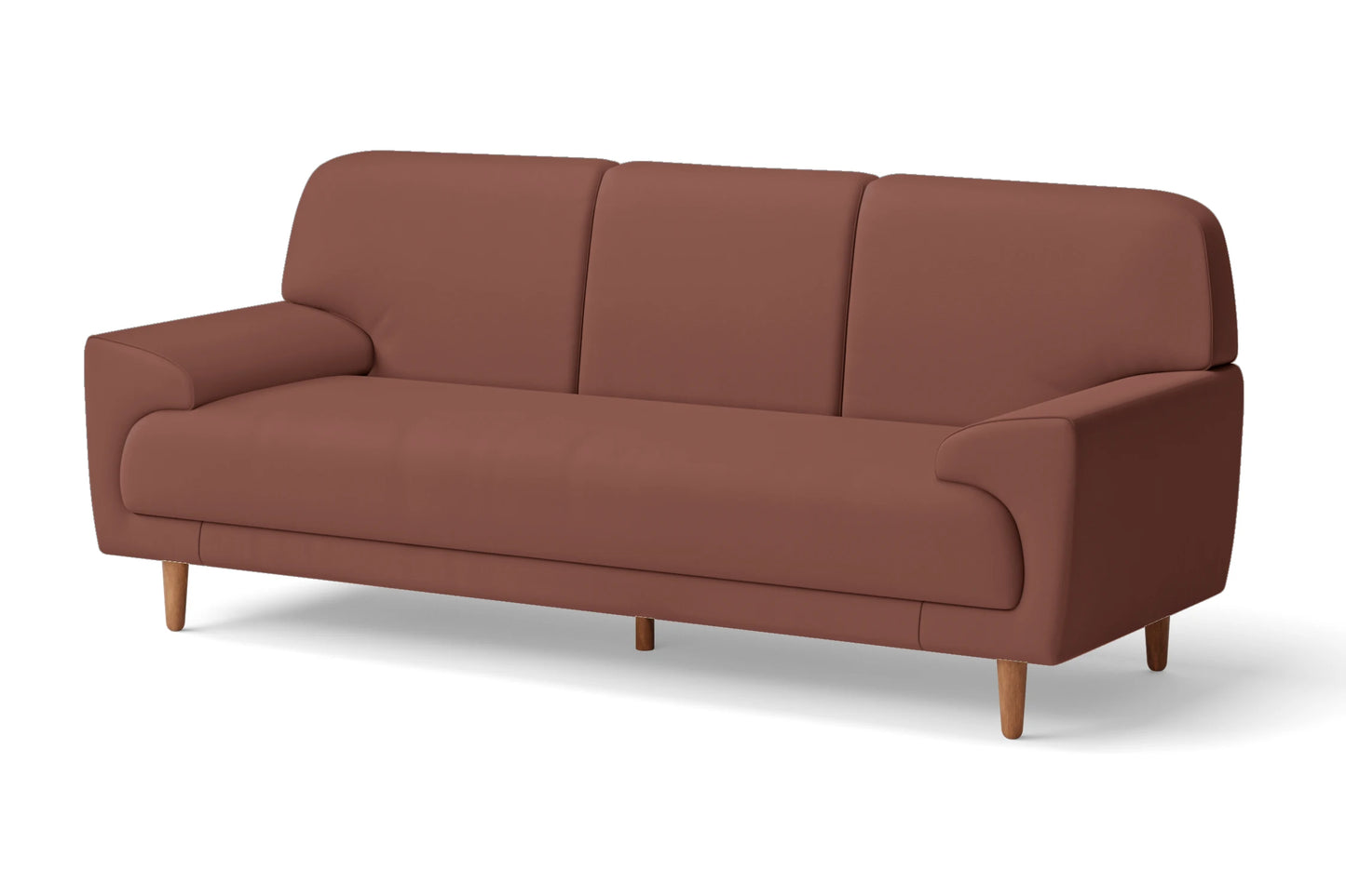 Ferrara 3 Seater Sofa Mauve Leather