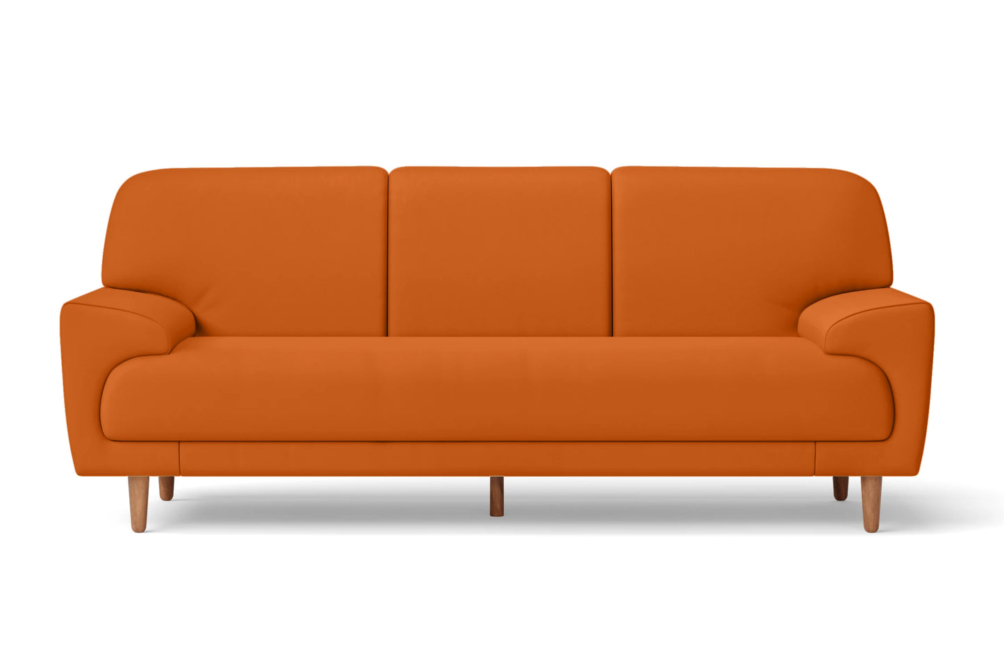 Ferrara 3 Seater Sofa Orange Leather