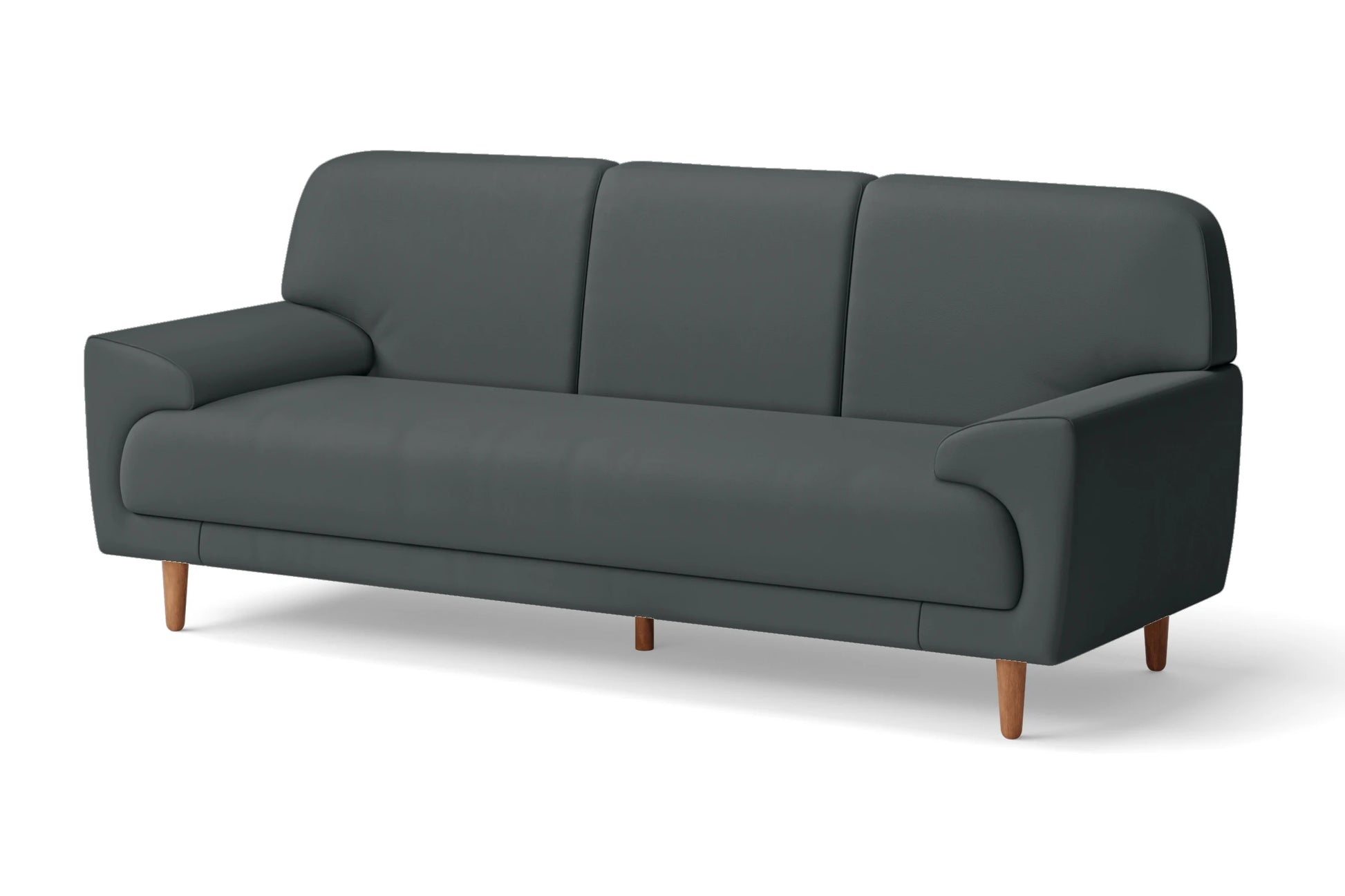 Ferrara 3 Seater Sofa Slate Leather