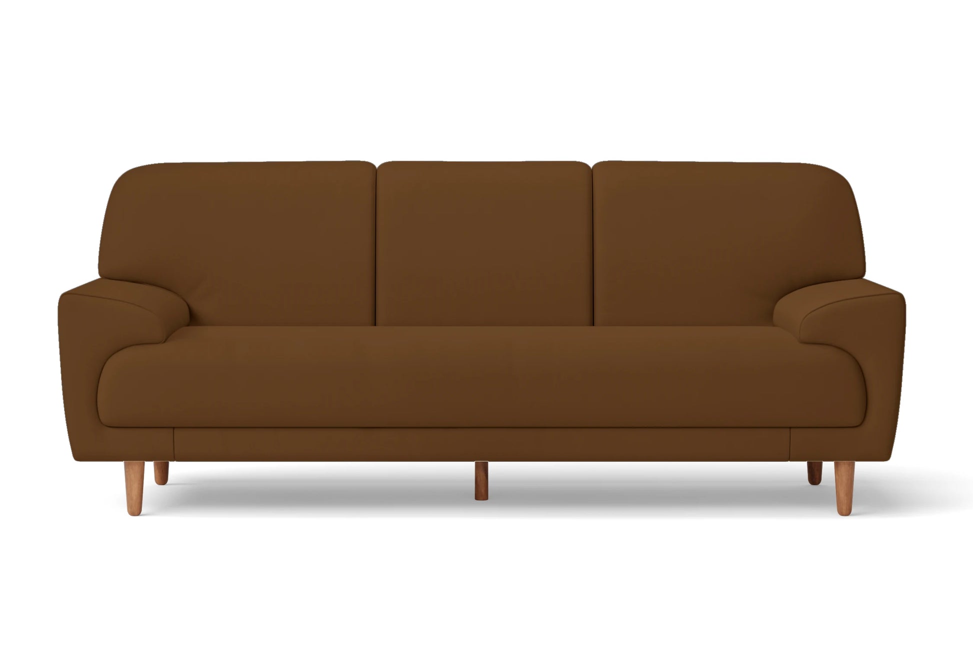 Ferrara 3 Seater Sofa Walnut Brown Leather