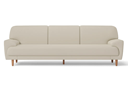 Ferrara 4 Seater Sofa Cream Leather