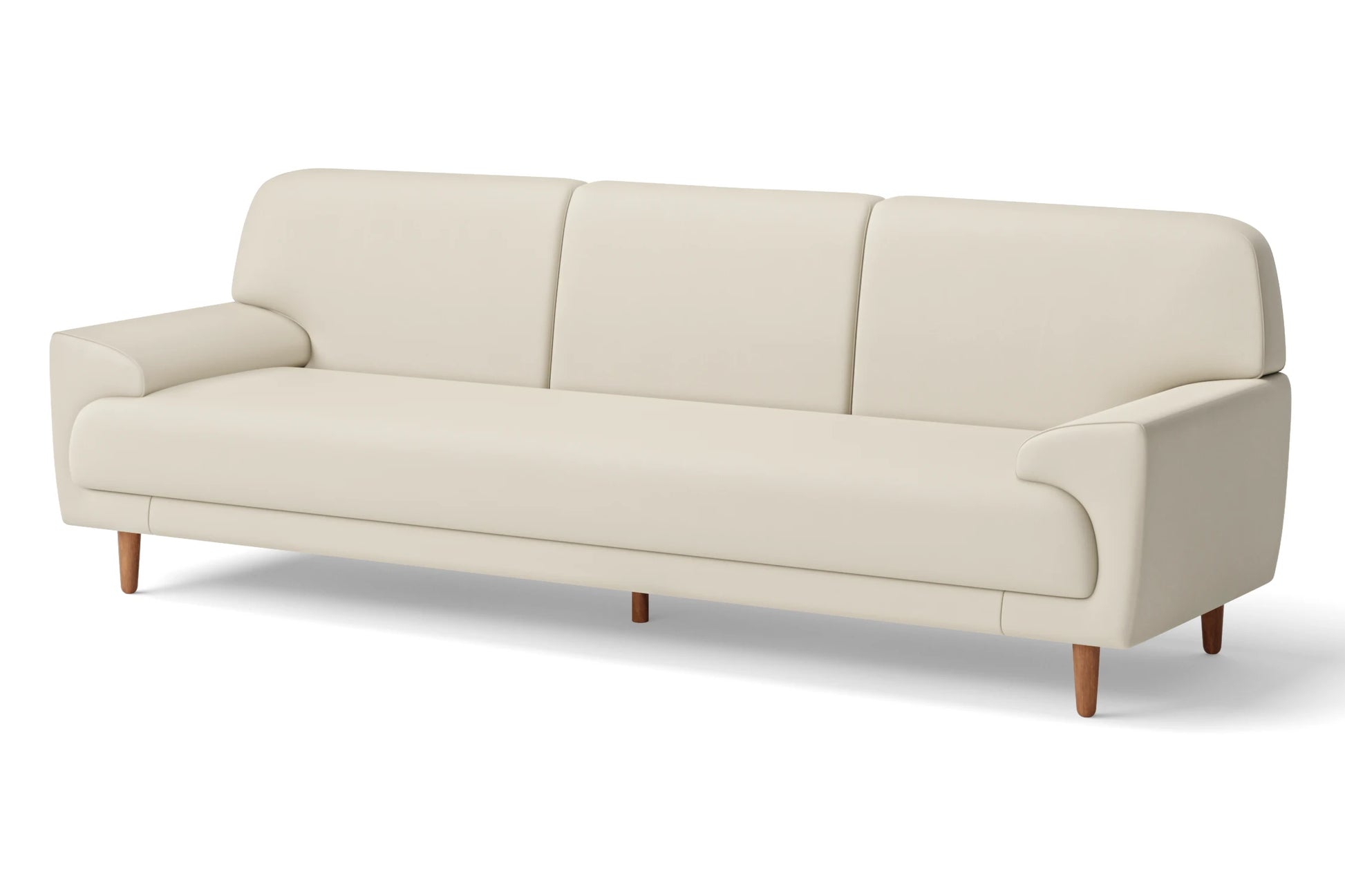 Ferrara 4 Seater Sofa Cream Leather